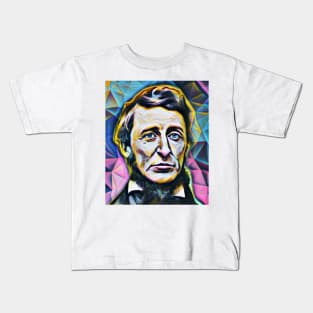 Henry David Thoreau Portrait | Henry David Thoreau Artwork 3 Kids T-Shirt